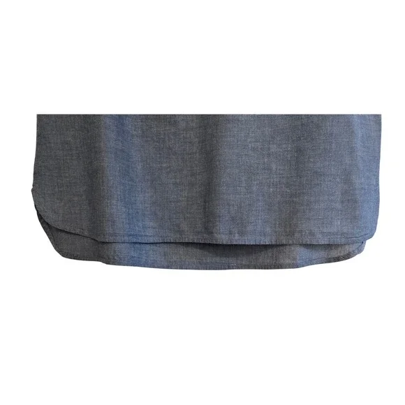 Croft & Barrow Womens Sz L Boho Floral Blue Cotton Embroidered Sleeveless Top - Picture 2 of 8